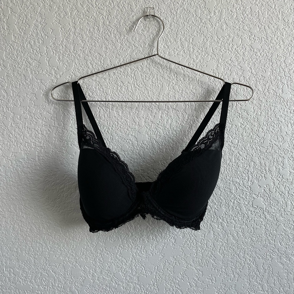 Natori Feathers Underwire Contour Bra Black 32DD